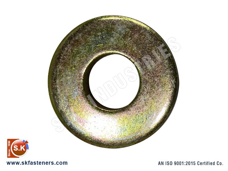 Plain Washer Yellow Finish manufacturers exporters suppliers in india punjab ludhiana