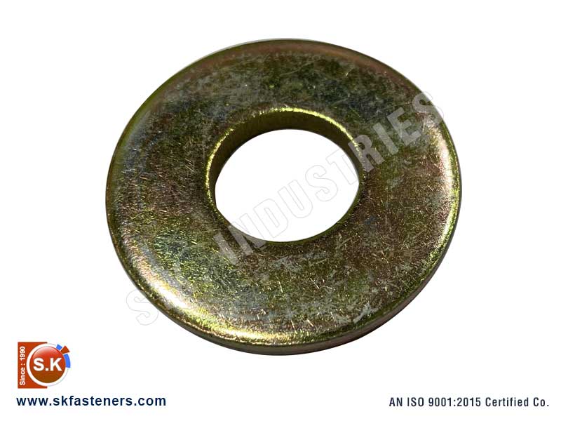 Flat Washer Yellow finish manufacturers exporters suppliers in india punjab ludhiana